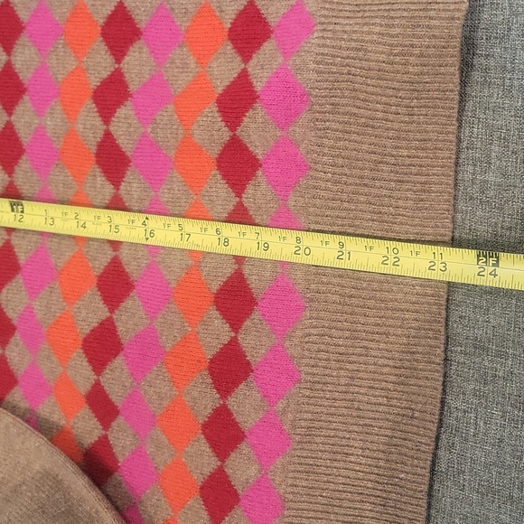 J. Crew Argyle Crew Neck Lambswool Sweater Size XS - Picture 9 of 9
